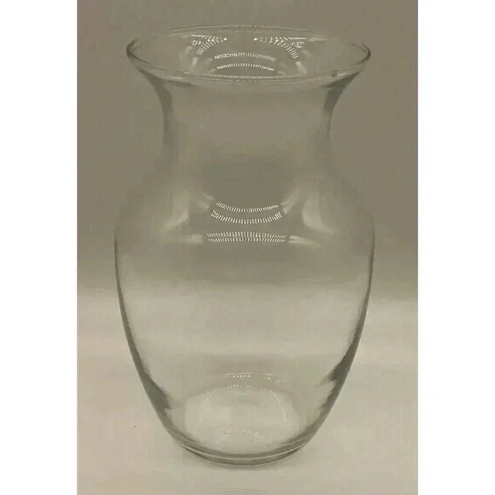 Flower Vase Clear Blown Glass‎ 8